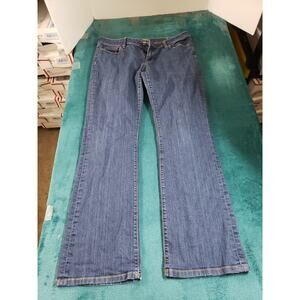 Loft Jeans Size 10 Womens Blue Pants Stretch Denim Mid Rise Curvy Bootcut
